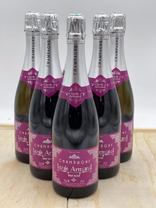 Louis Armand, Louis Armand Brut - Champagne Rosé - 6 Flaschen (0,75 l)