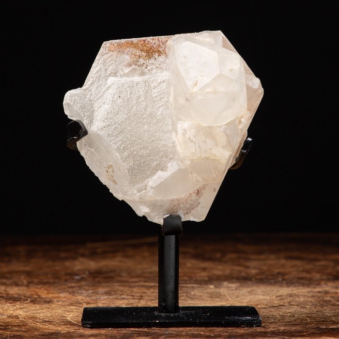 Cristal de calcita com calcedônia - 130×95×60 mm - 530 g