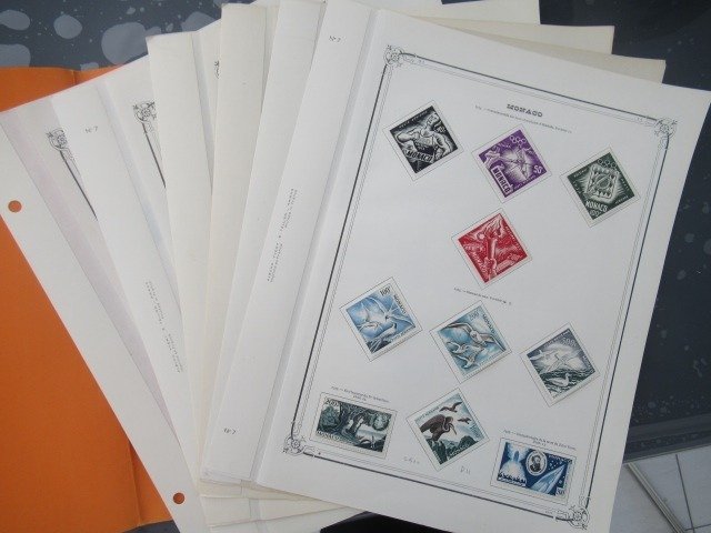 Monaco 1933/1962 - Airmail, complete collection of stamps