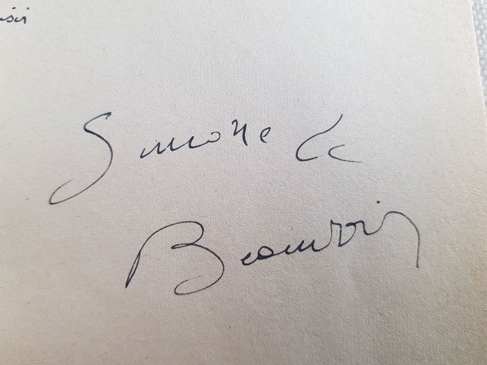 Signé; Simone de Beauvoir - Le Sang des Autres - 1962