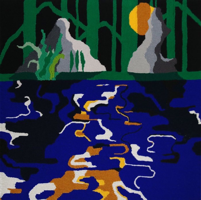 Manon Daviet - Spazio Nobile Gallery - Arazzo - "Two Rocks Lake"