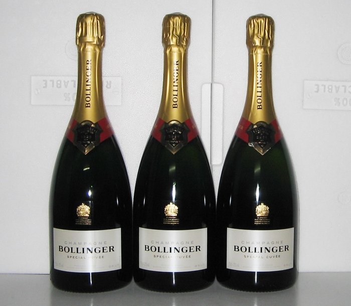 Bollinger, "Spécial Cuvée" - 香檳 Brut - 3 瓶 (0.75L)