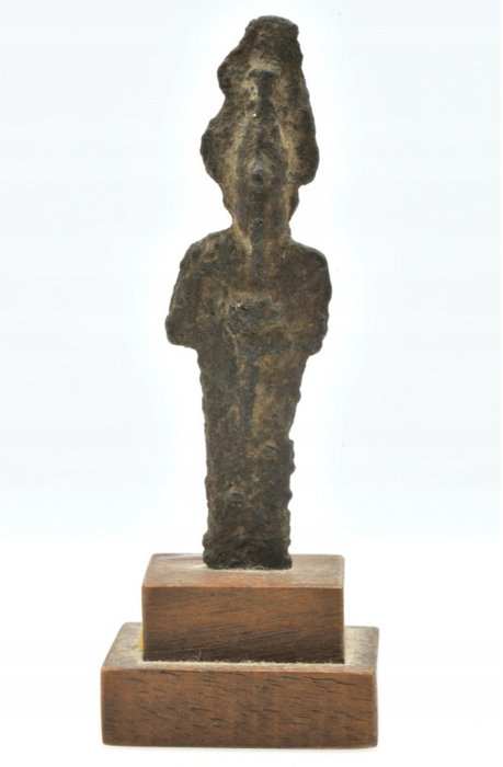 古埃及 黄铜色 雕塑 - 6.5 cm