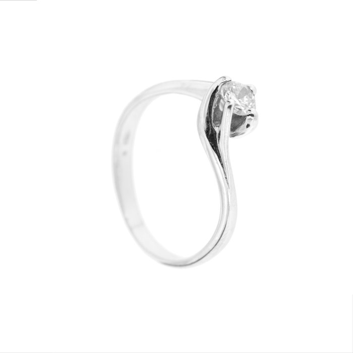 Image 2 of 18 kt. White gold - Ring - 0.22 ct Diamond