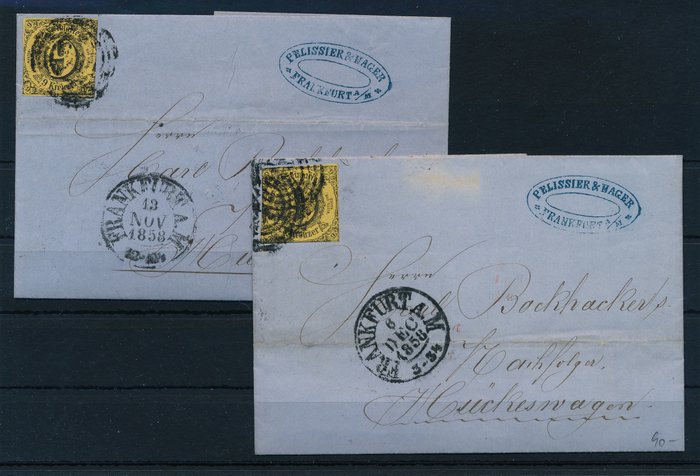 Old Germany, German Empire and areas - Unrefined old inheritance with many better stamps and covers