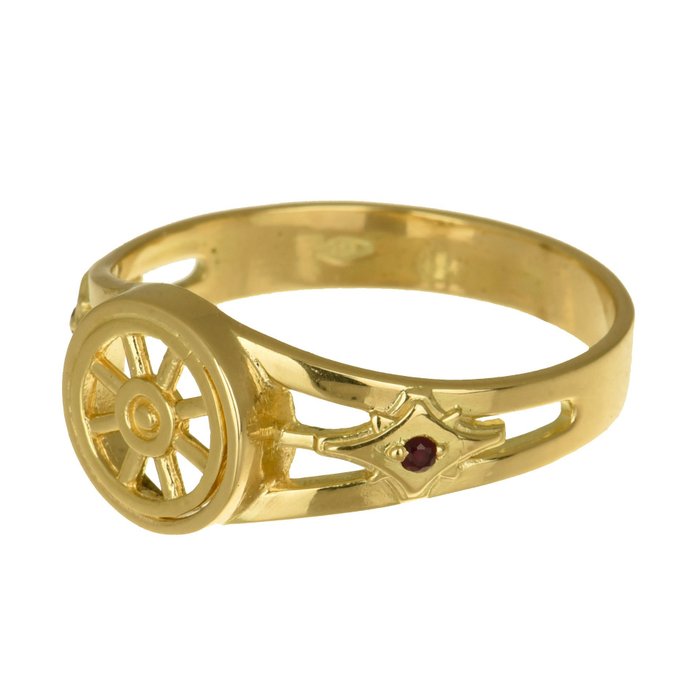 Preview of the first image of 14 kt. Gold - Ring Rubies.