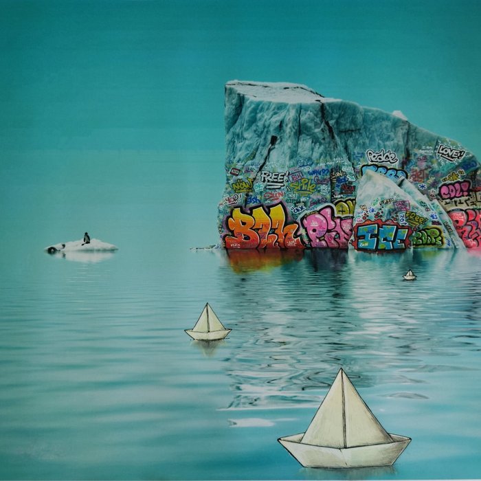 Preview of the first image of BLACH® (Maxime Blachère) (1980) - VIC Iceberg Graff and Paperboats.