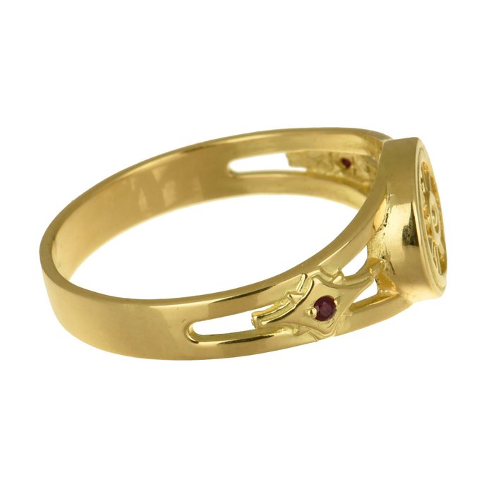 Image 3 of 14 kt. Gold - Ring Rubies