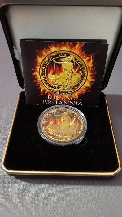 Royaume-Uni. 2 Pounds 2015 Burning Britannia - 1 Oz