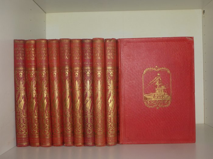Newman Flower - The history of the great war : 10 volume set - 1920