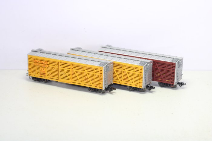 Märklin H0 - 45690 - Freight wagon set - Three-piece set of Lifestock cars - Union Pacific Railroad