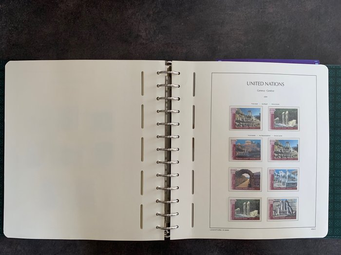 United Nations - Geneva 1969/2016 - 139-page album, 596 stamps and sheetlets