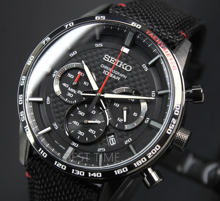 Preview of the first image of Seiko - Chronograph Black Edition - SSBB-3359-P1 - Men - 2023.