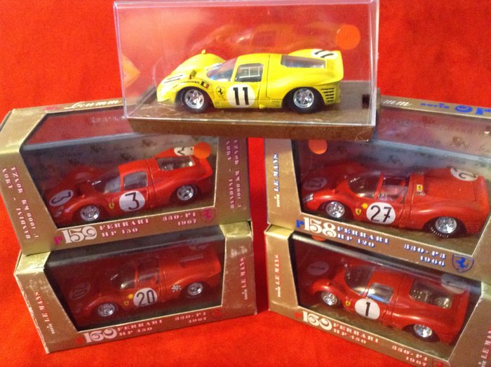 Special Brumm - made in Italy - Ferrari Lot - 1:43 - a miscellany of interesting Ferrari 330P3 Sport and 330P4 Sport 1966/1967 Le Mans Monza SPA - zeer mooie kwaliteit modelauto's - lees beschrijving