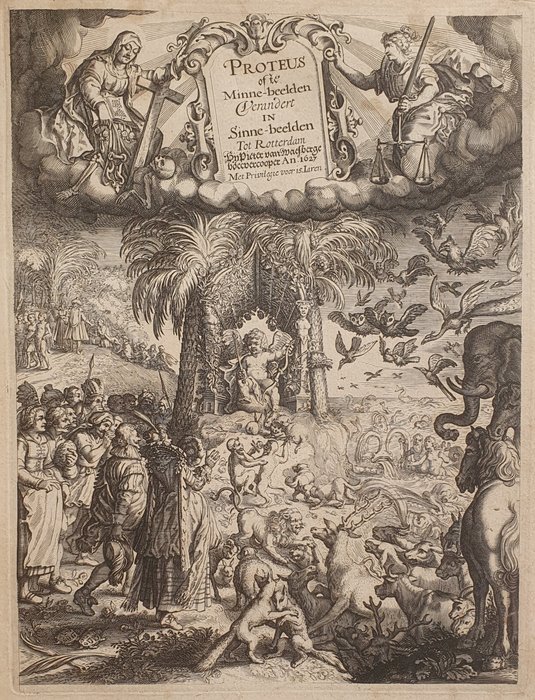 Jacob Cats - Proteus Ofte Minne-Beelden Vrandert In Sinne Beelden Door - 1627
