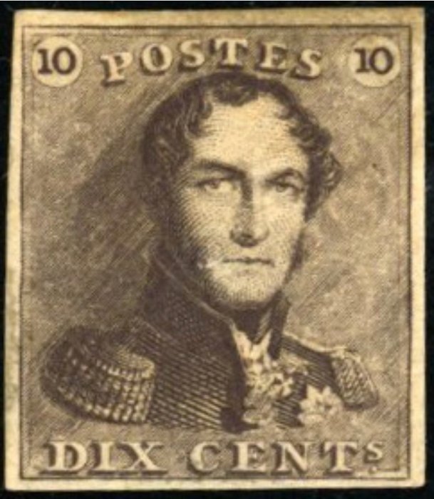 België 1849 - Leopold I Epaulet 10 centimes - Ongebruikt met Luxe Marges - OBP 1