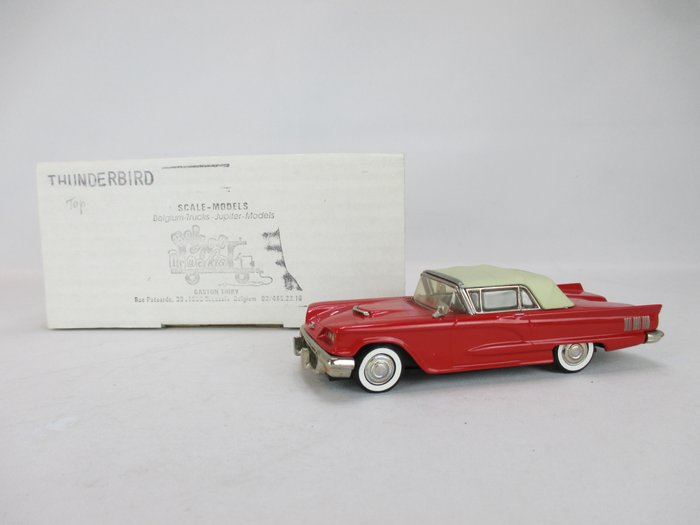 Jupiter Models - 1:43 - 1960 Ford Thunderbird in nieuwstaat en ovp