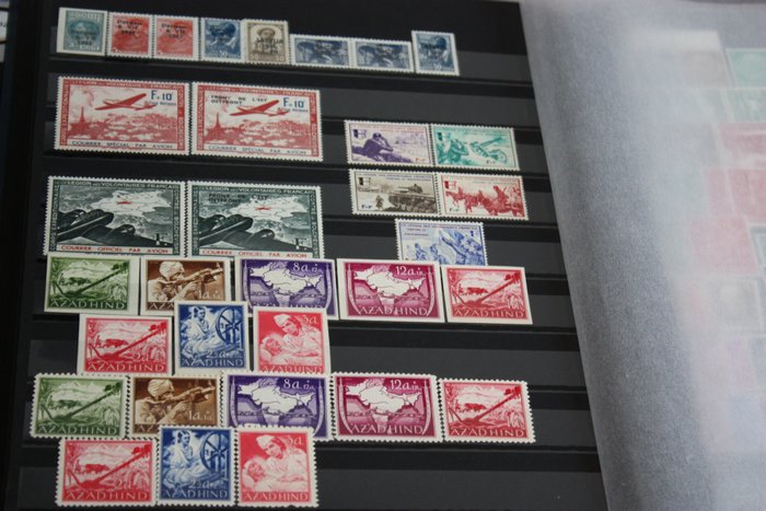 Duitse Rijk - Lot with stamps from the occupation issue and private issue