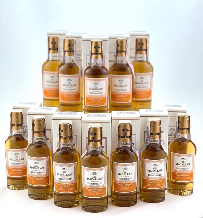 Macallan Amber 1824 Series - Original bottling - 50ml - 12 bouteilles