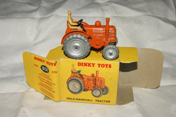 Dinky Toys - 1:48 - "Field Marshall Tractor" nr.27N/ 301 - 1953 - In Original First Series in no.27N & 301 on Box - 1953/'54