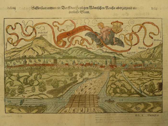 Francia, Sélestat; Sebastiaan Münster - Schletstatt - 1561-1580
