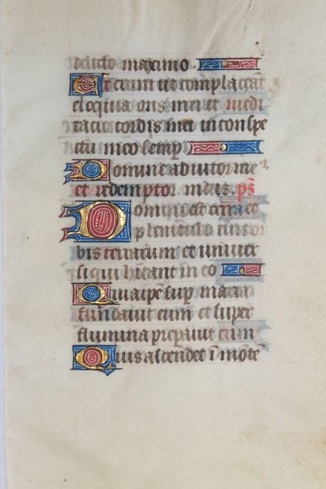 Manuscript - Leaf from a book of hours - ca. 1450
