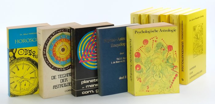 11 boeken over Astrologie in het Nederlands - Psychologische Astrologie / Horoscope / Uurhoekastrologie - 1970/1990