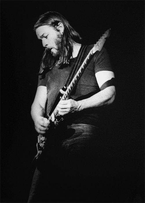 David Gilmour, Pink Floyd - Gijsbert Hanekroot, Rotterdam, 1977 - Photograph -set in person - 2020/2021