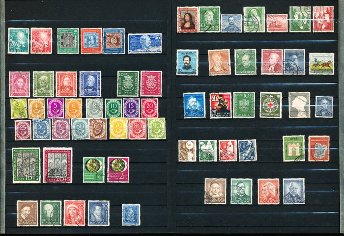 Duitsland, Bondsrepubliek 1949/1953 - Complete vintages - Michel 111/176