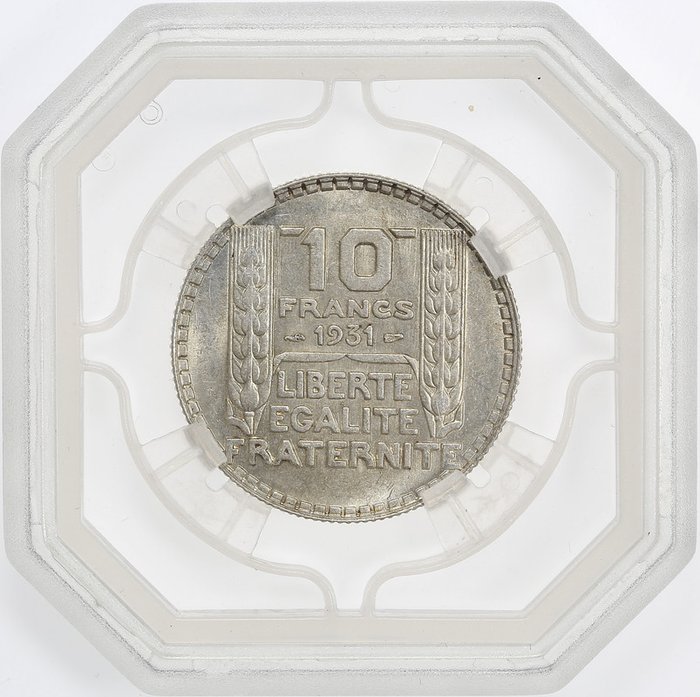 France. Third Republic (1870-1940). 10 Francs 1931 Turin - GENI MS62