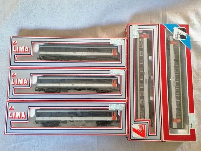 Lima H0 - 308340/309240/309241 - Passenger carriage - 5 "Corail" wagons - SNCF