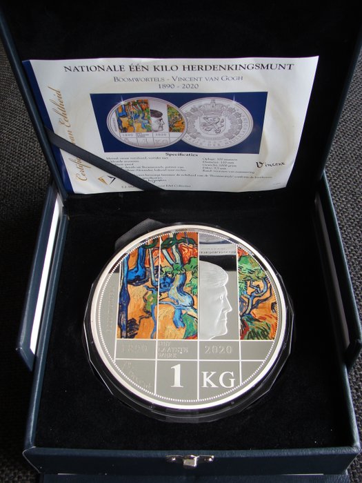 Netherlands. 1 Kilo Herdenkingsmunt 2020 (Proof) 'Boomwortels - Vincent van Gogh' - oplage 100 stuks
