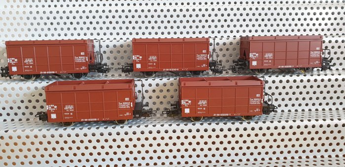 Märklin H0 - 4656 - Freight carriage - 5 Open car with folding side walls - SNCB NMBS