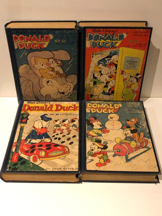 Donald Duck - Jaargang 1960 & 1961 - Compleet - Ingebonden in 4 bundelingen - Hardcover - First edition - (1960/1961)