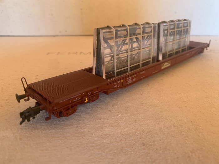 Heris, L.S.Models H0 - 15038 - Freight carriage - "Saint Gobain" window wagon - SNCF