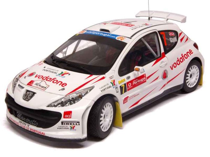 Sunstar - 1:18 - Peugeot 207 S2000 #7 Rally de Portugal 2008 - Édition limitée de 979 pièces. (numéroté individuellement)