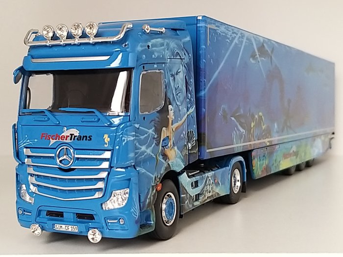 Preview of the first image of Tekno - 1:50 - Mercedes MP4 - tractor with box semi-trailer Fischer Trans.