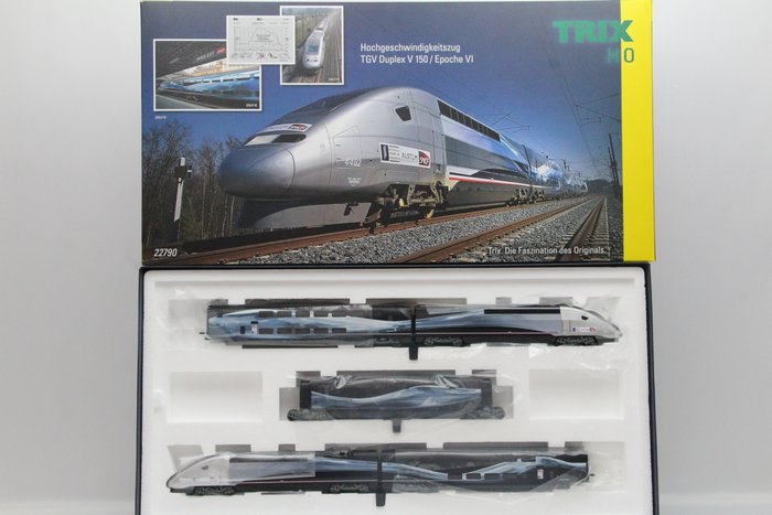 Trix H0 - 22790 - Treinstel - TGV Duplex V 150, gelimiteerde serie van 999 treinen - SNCF