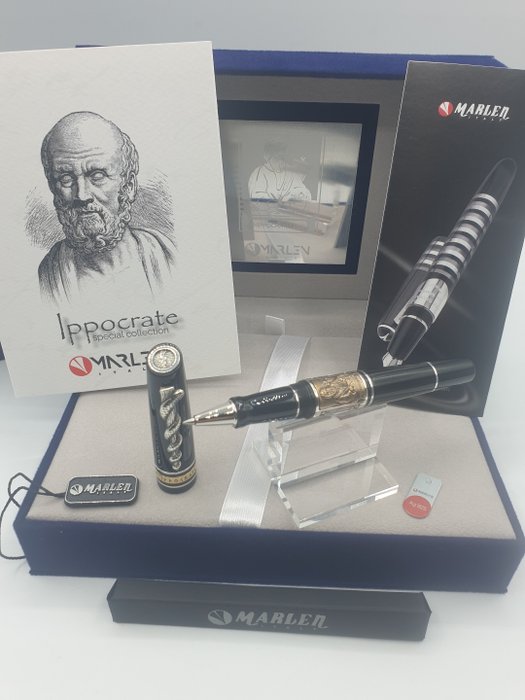 Marlen Special Edition Collection Ippocrate-Nero-Dei Medici - Roller ball pen