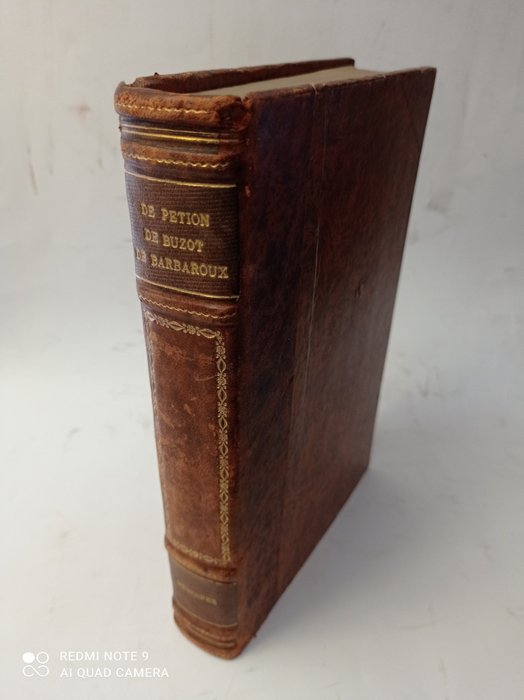 Pétion - Mémoires inédits de Pétion et Mémoires de Buzot & de Barbaroux - 1866