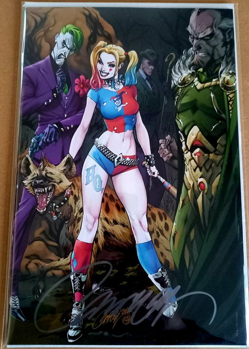 Batman #50E ( Virgin Cover ) - "Joker Harley Rha's" - Signed by J. Scott Campbell - Softcover - Eerste druk