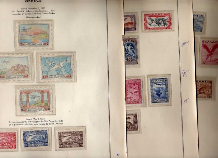 Greece 1926/1939 - Air Post collection complete 1926-1939