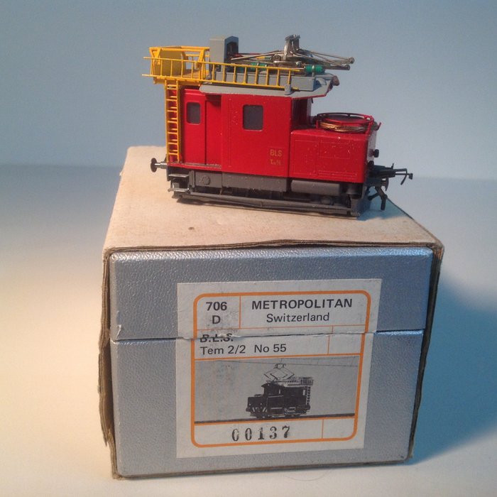 Metropolitan H0 - 706 D - Electric locomotive - Tem 2/2 number 55 - BLS