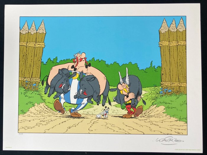Asterix - Sérigraphie Equinoxe - Tirage limité à 199 ex N°/ Signé Uderzo (1997)