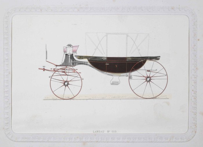 Thomas Brice - [Album with 17 hand-coloured lithographs showing coaches] - [ca. 1870-1900]
