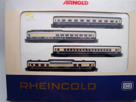 Arnold N - 0144 - Set mit Personenwagen - 4 Teilig "Der Rheingold Express" - DB