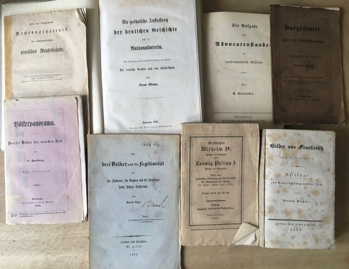 Diverse - Sammlung seltener historischer Kleinschriften aus dem 19. Jahrhundert - 1818/1862