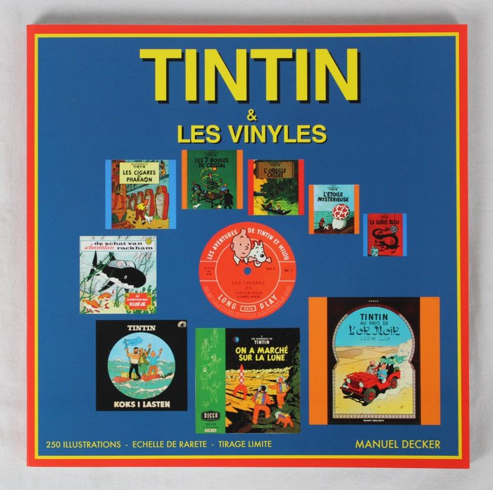 Tintin & les vinyles - Overzichtsboek van LP's met getekende hoezen - 107 blz. met 250 foto's - Softcover - (2019)