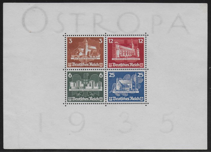 German Empire 1935 - OSTROPA Ausstellung block - Michel Block 3