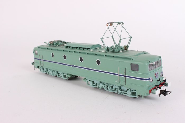 Electrotren H0 - 2720 - Electric locomotive - 1302 turquoise with blue strap - NS